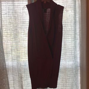 Burgundy Ann Taylor sweater vest